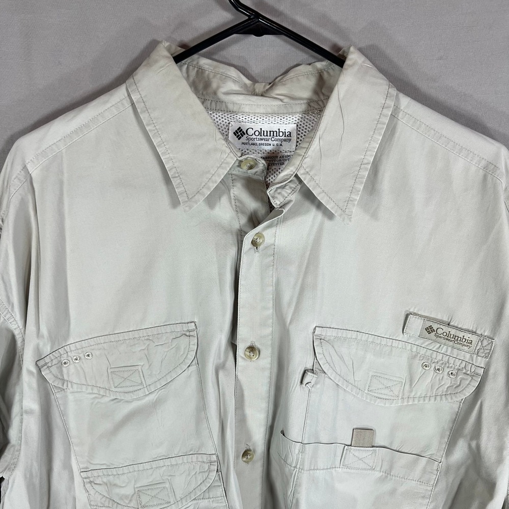 Columbia Mens Shirt PFG Fishing Light Weight Be XL - sporting shirt hunting